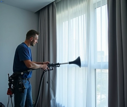 Professional drapes cleaning process tools Matty Curtain Cleaning mays-hill-nsw
