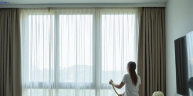 Delicate sheer drape cleaning mays-hill-nsw Matty Curtain Cleaning