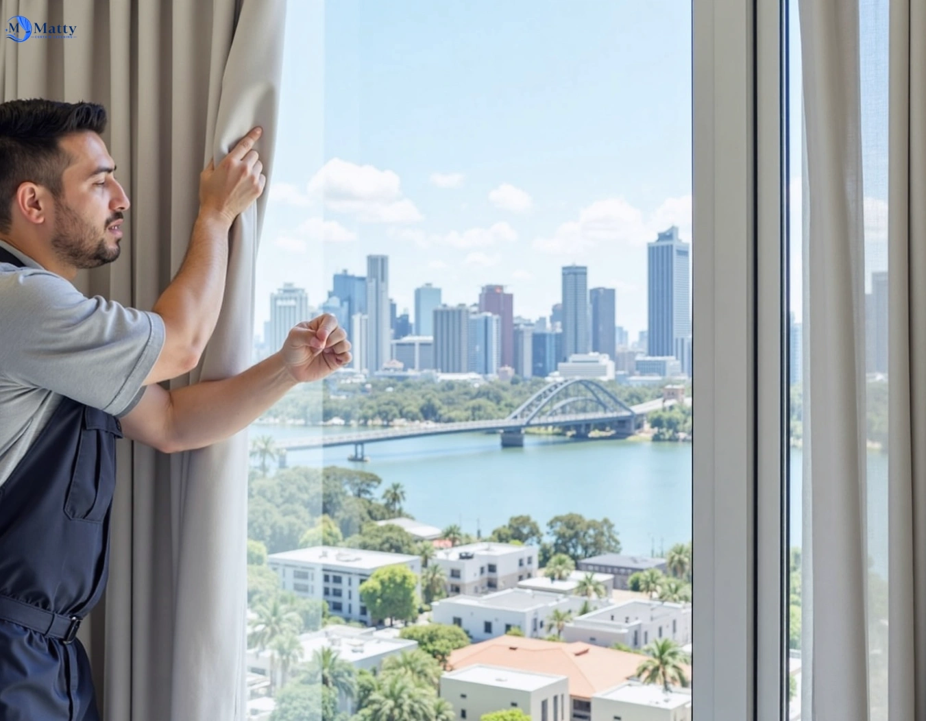 Professional curtain steam cleaning service mays-hill-nsw QLD by Matty Curtain Cleaning